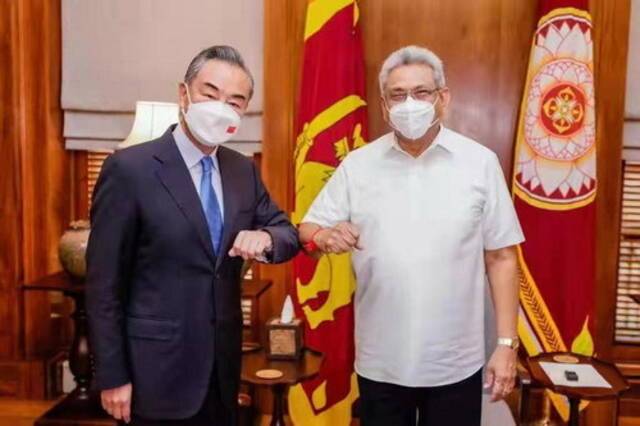 斯里兰卡总统戈塔巴雅会见王毅