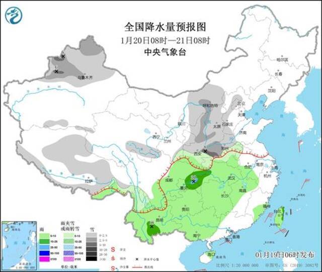 今年以来最大范围雨雪将影响超25省份，看看雪花何时到你家