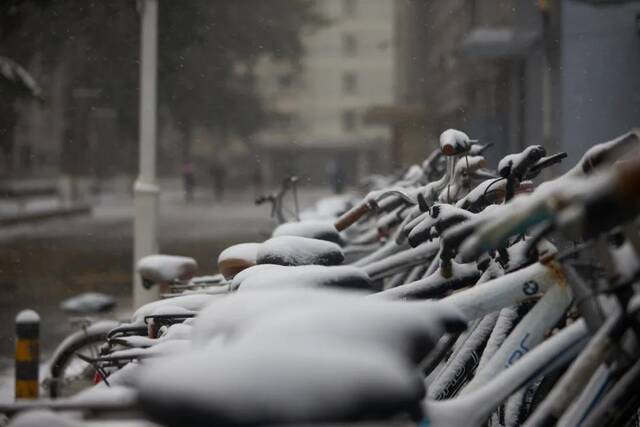 北҈科下҈雪҈啦҈！2022年的第一场雪！