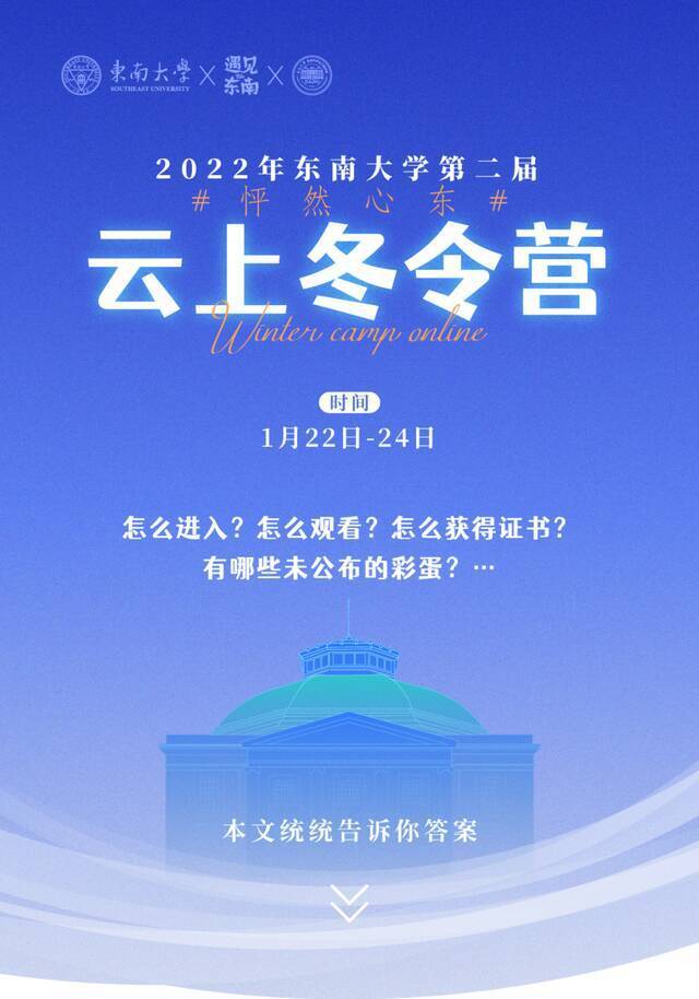 @所有人，即将开营！一篇玩转东南大学云上冬令营！