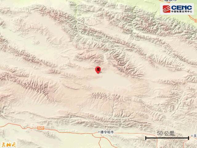 青海海西州德令哈市再次发生地震，震级为3.7级