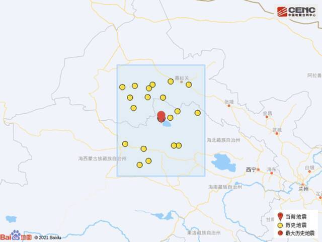 青海海西州德令哈市再次发生地震，震级为3.7级
