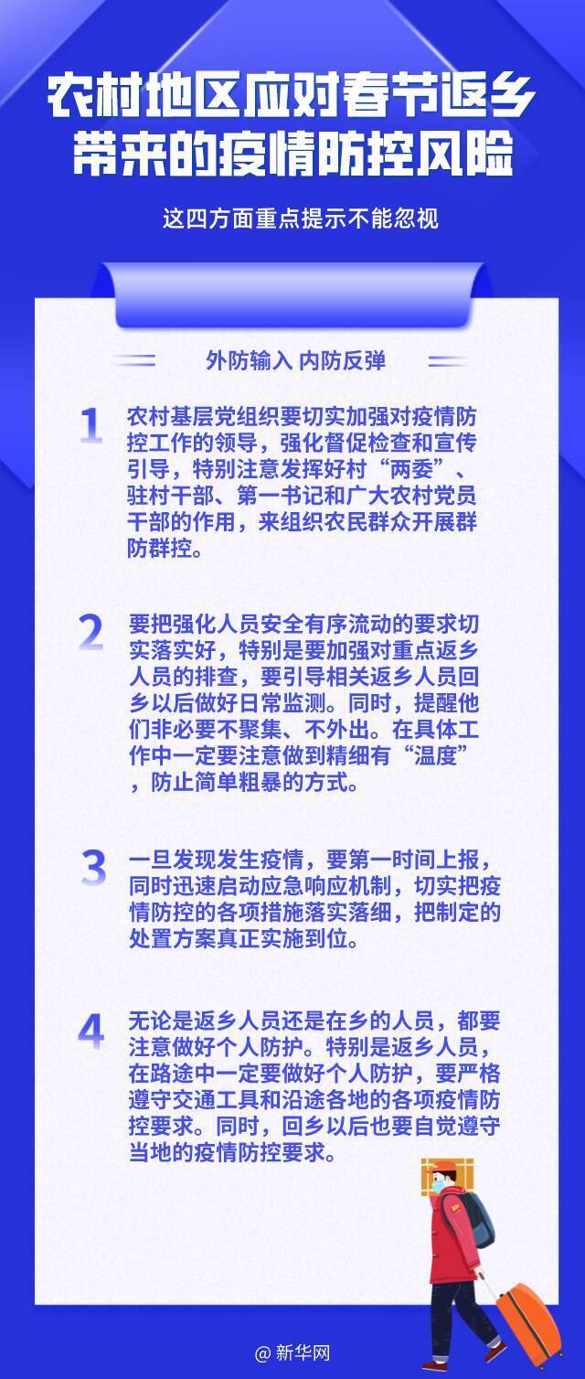 回村过年注意啥？疾控专家给出重要提示