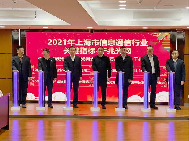 2021年上海信息通信行业“双千兆”关键指标正式发布澎湃新闻记者俞凯图
