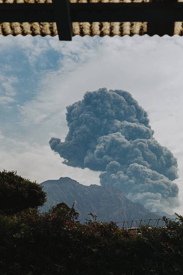 樱岛火山喷发（推特）