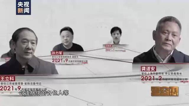 孙力军的政治团伙（图源：央视新闻）