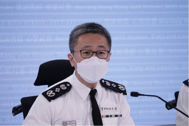 香港警务处处长萧泽颐（资料图）。图自港媒