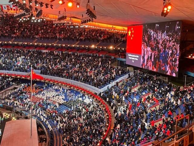 北京冬奥会开幕式现场。新京报记者马骏摄