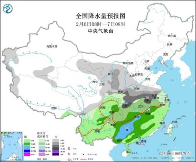 虎年来最强雨雪今夜影响上海 节后首个工作日最高气温跌至4℃