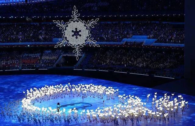 2月4日晚，北京冬奥会开幕式现场图源：新华社