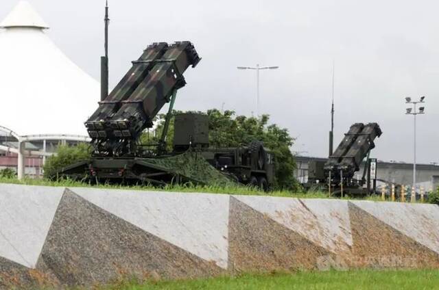 “爱国者”三型导弹发射车。台湾“中央社”资料照片