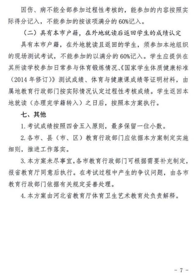 总分提高至50分！河北省中考体育科目最新方案来了