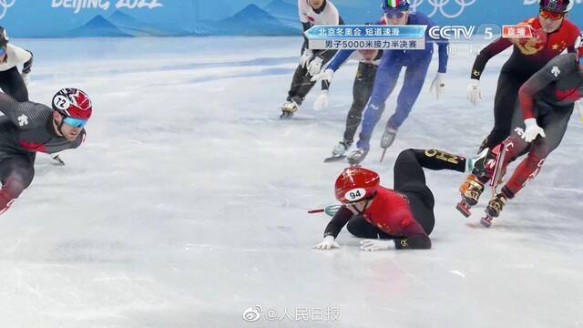 中国短道速滑男子5000米接力晋级决赛