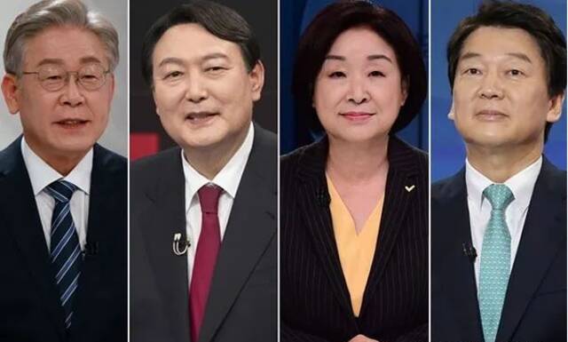 李在明、尹锡悦、沈相奵和安哲秀四位总统候选人从11日晚8时开始进行约两个小时的第二场电视辩论。