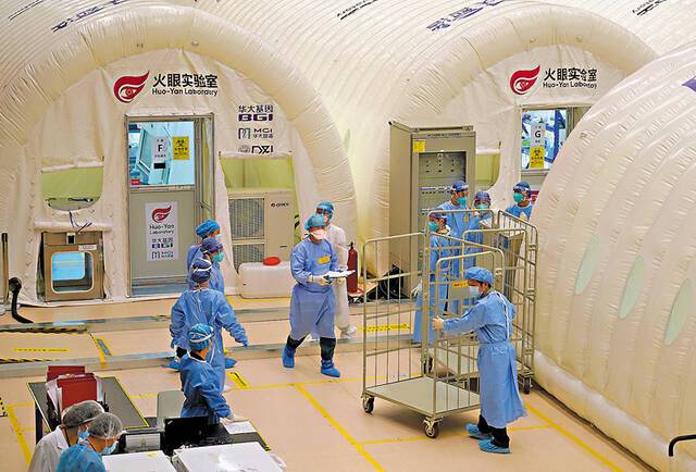 中央援港的“火眼实验室”曾用于全民自愿检测（资料图）图源：香港文汇网