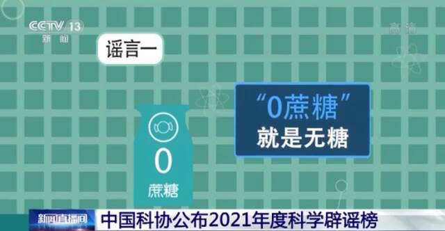 “一孕傻三年”“0蔗糖”就是无糖…这些都登上了科学辟谣榜