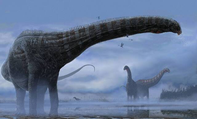 梁龙Dolly颈骨化石现增生首证恐龙曾患呼吸道感染