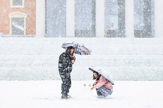 20220222，在云大遇见一场雪，开启一个新学期