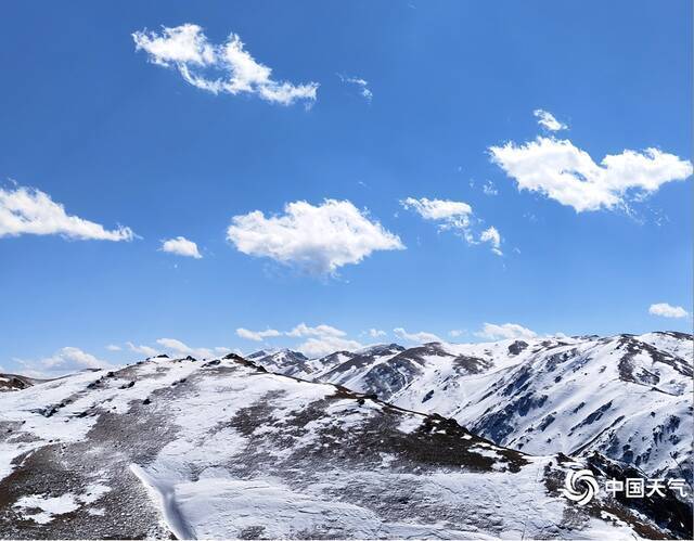 2月17日，曲靖会泽县大海乡草山滑雪场“阳春白雪”美景。蒋琼波摄