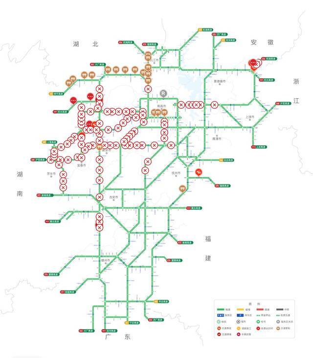 多条高速交通管制！江西发布暴雪和道路结冰双预警