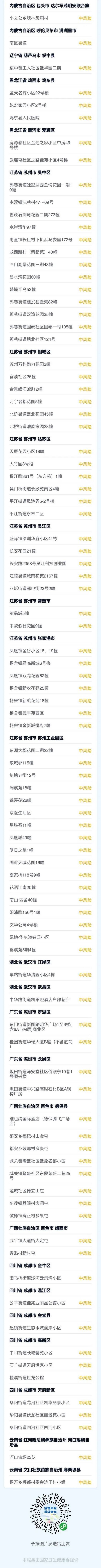 浙江昨天新增境外输入确诊病例1例｜附全国中高风险地区一览