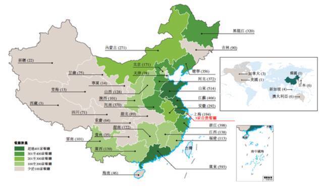 杨国福麻辣烫门店分布。图片来源：招股书