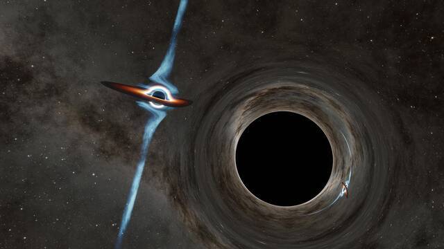 宇宙华尔兹PKS 2131-021：天文学家发现迄今为止最紧密的超大质量黑洞组合