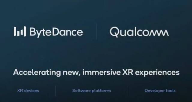 高通与字节跳动宣布合作 共建XR生态
