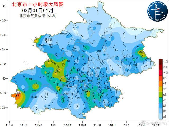 北京大部分地区风力已明显减弱 气温略有下滑