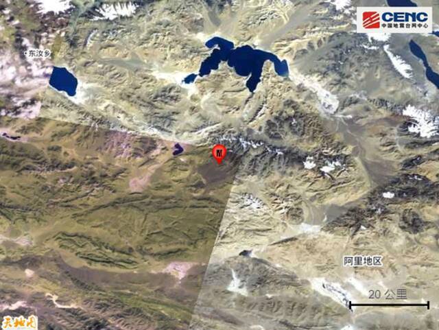 西藏阿里地区日土县发生3.4级地震 震源深度10千米