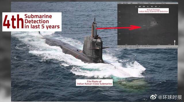 巴基斯坦军方：印度新型潜艇试图潜入巴基斯坦水域 被发现并遭拦截追踪
