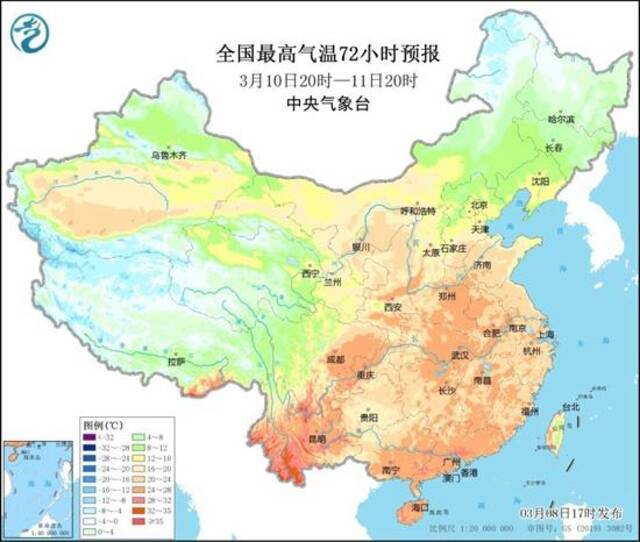 全国13个省会城市气温创新高，周末南京、杭州等地冲击30℃