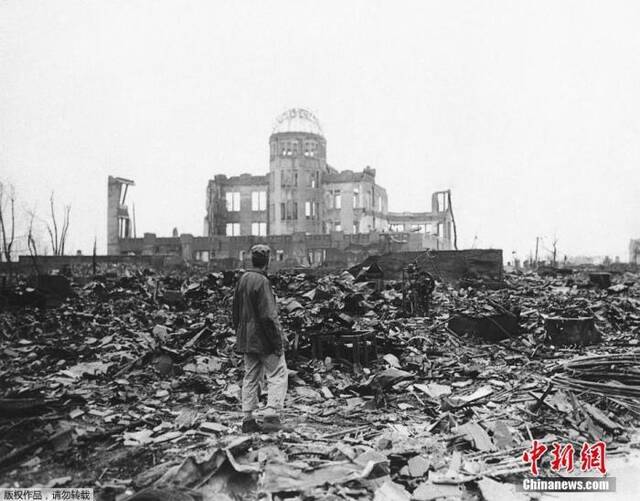 资料图：日本广岛废墟。