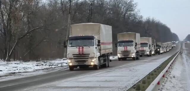 俄国防部：超120吨人道主义救援物资运抵乌克兰哈尔科夫州
