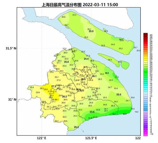 26℃！申城气温又创新高 明天夜里或迎今年第一声春雷