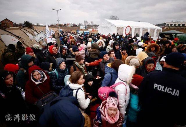 波兰梅迪卡的乌克兰难民图源：澎湃影像