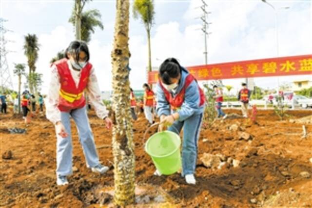 同绘绿色画卷 共建四季花园