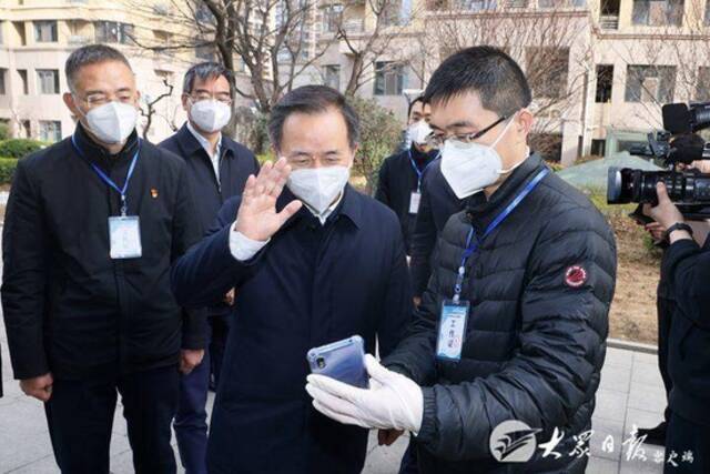 李干杰在淄博滨州检查指导疫情防控工作