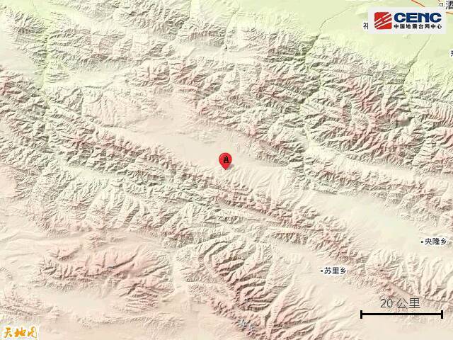 甘肃张掖市肃南县附近发生5.2级左右地震