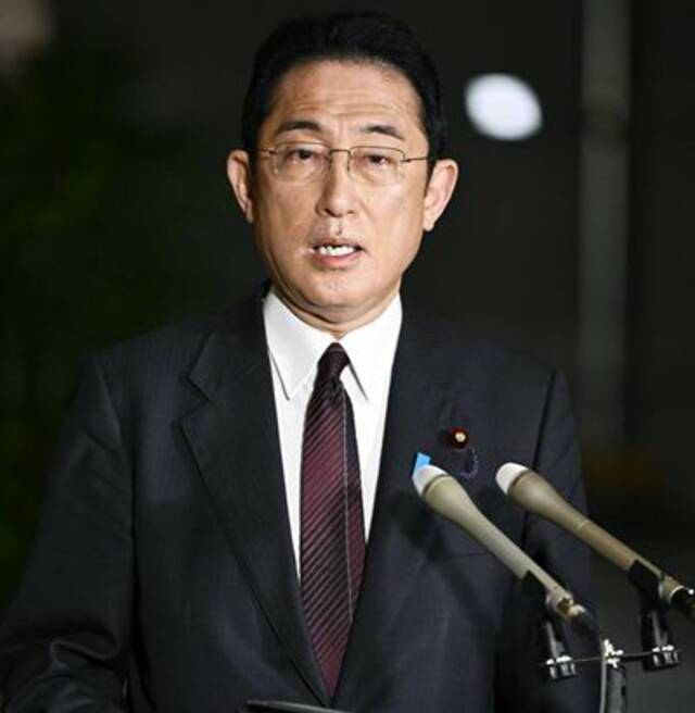 岸田文雄介绍同阿联酋领导人通话情况图片来源：日本时报