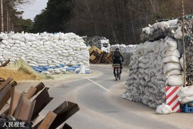 乌克兰利沃夫街道路障