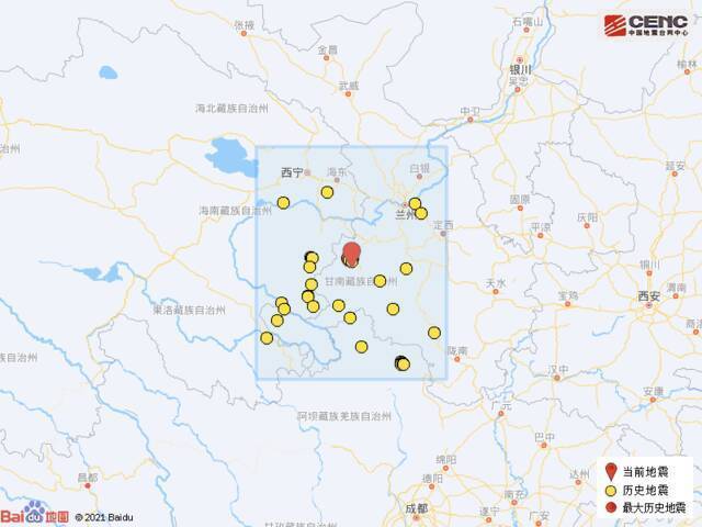 甘肃甘南州夏河县发生3.0级地震 震源深度8千米