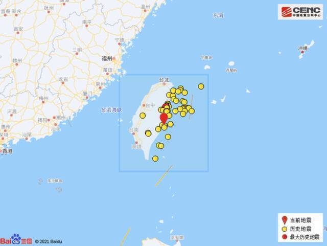 台湾台东县海域发生6.6级地震：几乎全台有感 福建多地有震感