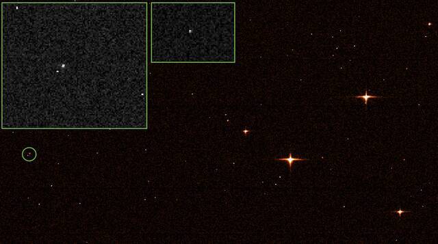 盖亚天文台拍到詹姆斯-韦伯太空望远镜在拉格朗日点2轨道上的照片