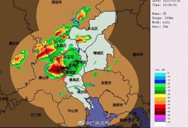 广东多地发布雷雨大风黄色预警，广州多地发布冰雹橙色预警