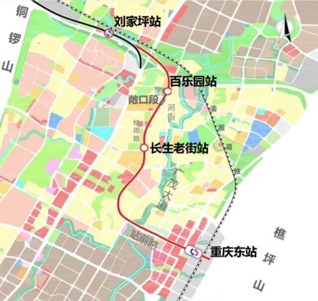 轨道交通6号线东延伸段平面示意图市住房城乡建委供图