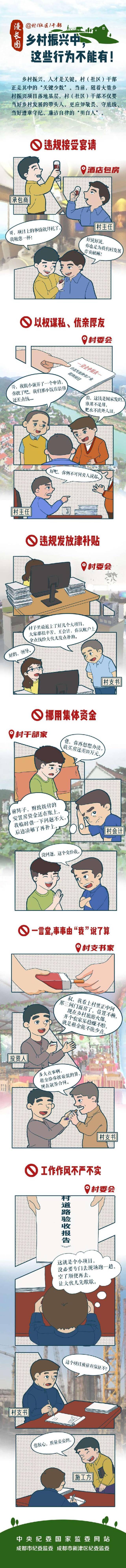 乡村振兴中，这些行为不能有