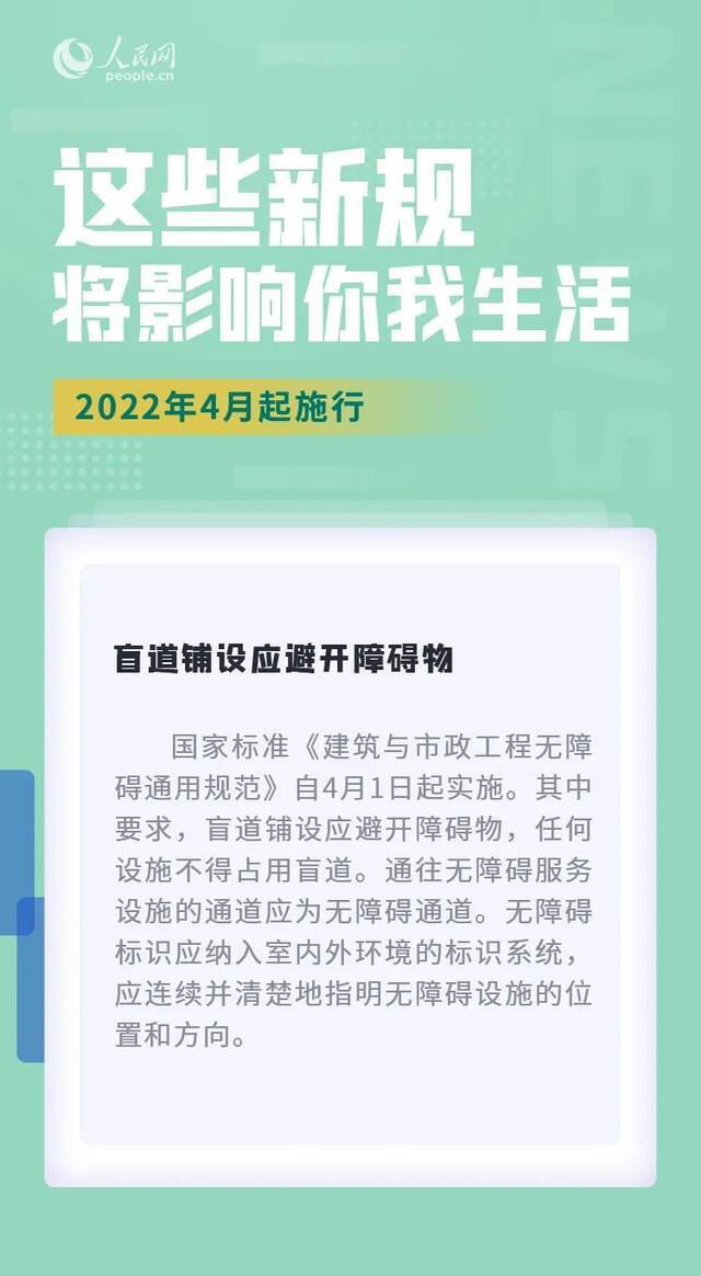 ​4月起，这些新规将影响你我生活