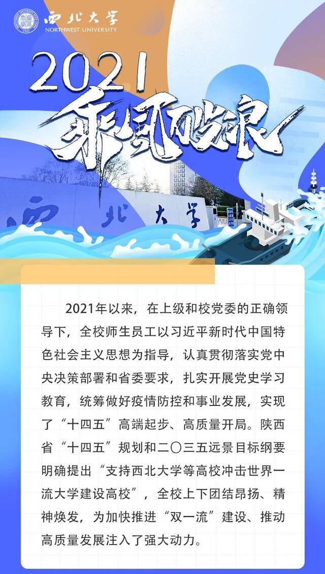 西大的2021：乘风破浪！