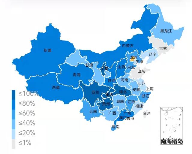 各地影院营业率图/猫眼专业版